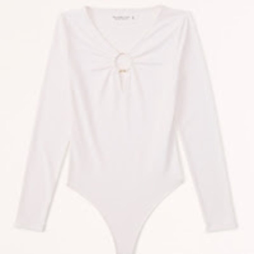 Abercrombie & Fitch - Long-Sleeve Seamless Fabric Keyhole Bodysuit